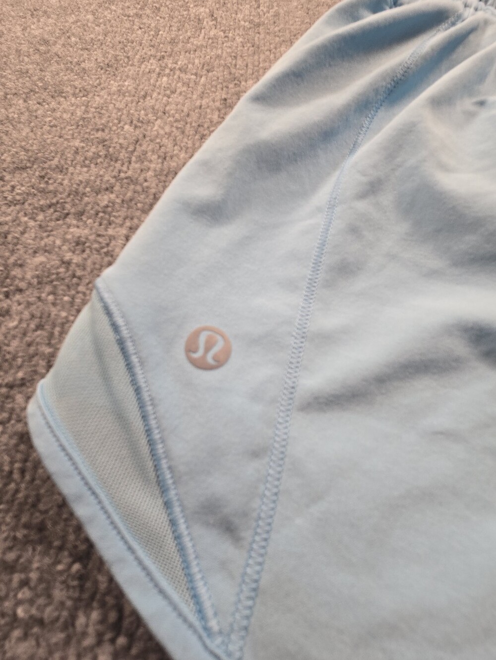 Lululemon Light Blue High-Rise Athletic Shorts Size 0 - Picture 11 of 12